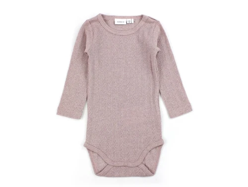 Name It deauville mauve melange glitter body